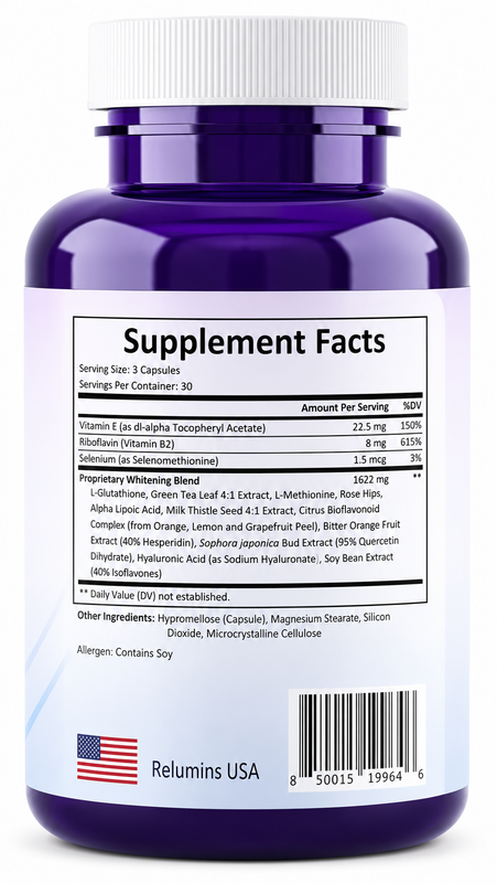Relumins 1650mg L-Glutathione Complex with Hyaluronic Acid, Alpha Lipo – CBeauty