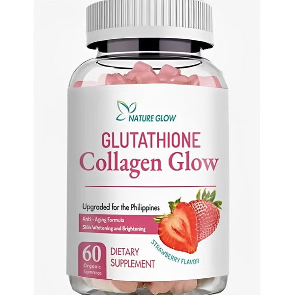 Skin Glow Glutathione Gummies – Strawberry Flavour | Skin Brightening & Antioxidant Beauty Supplement | 120g