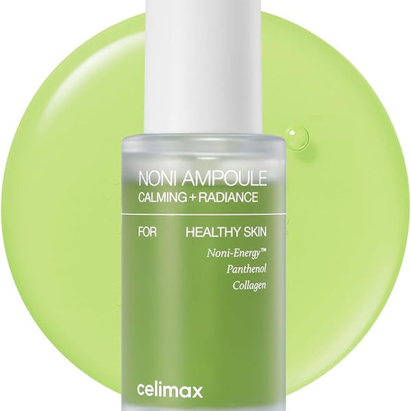 celimax The Real Noni Energy Ampoule, 30ml, Korean Facial Serum with Noni Fruit Extract, Noni Seed Oil, Panthenol, Hyaluronic Acid & Adenosine, Lightweight Hydrating Glow Serum for Dry Sensitive Skin