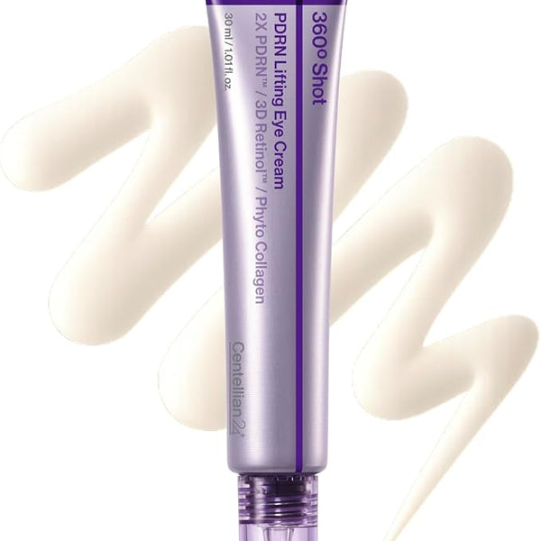 Centellian24 360 Shot PDRN Firming Eye Cream 30ml - Retinol Anti-Ageing Eye Cream for Saggy Eyes, Smoothes Wrinkles, Firming and Moisturising Care for Eye Puffiness