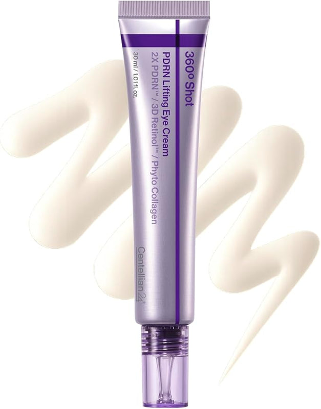 Centellian24 360 Shot PDRN Firming Eye Cream 30ml - Retinol Anti-Ageing Eye Cream for Saggy Eyes, Smoothes Wrinkles, Firming and Moisturising Care for Eye Puffiness