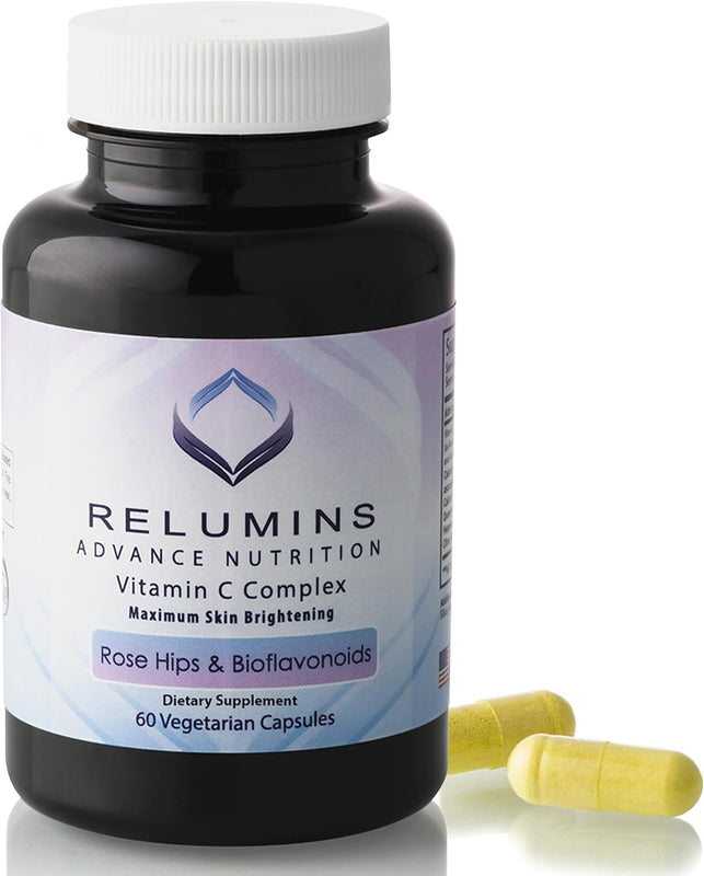 Relumins Advance Vitamin C - Max Skin Whitening Complex with Rose Hips & Bioflavonoids (60 Caps)