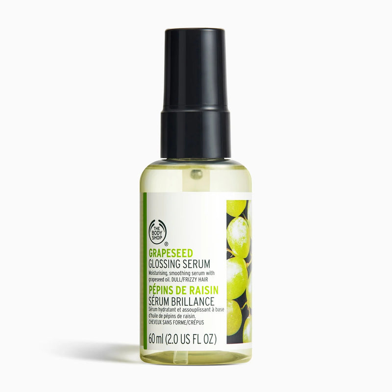 Grapeseed Glossing Serum – Lightweight Hair Shine & Frizz Control Serum for Smooth Silky Hair