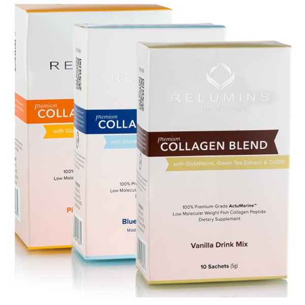 Relumins Premium Marine Collagen Drink 10 Sachets – Anti-Aging Skin Support Formula