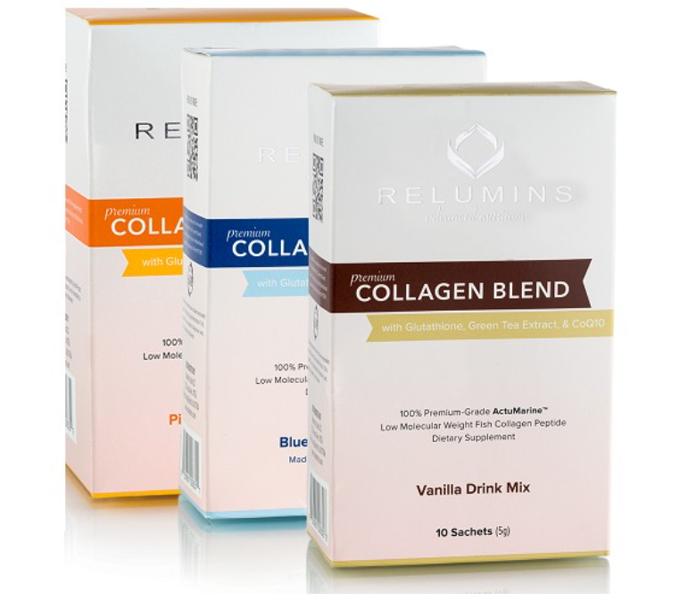 Relumins Premium Marine Collagen Drink 10 Sachets – Anti-Aging Skin Support Formula