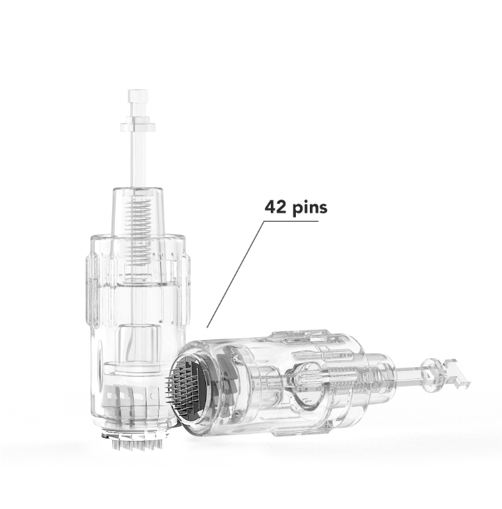 NEW! Relumins 42 Pin Derma Pen Replacement 5 pack Tips - Used on Body, Ideal for Stretch Marks!